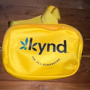 NWOT. KYND Yellow Fanny Pack Walking Hiking  Bag